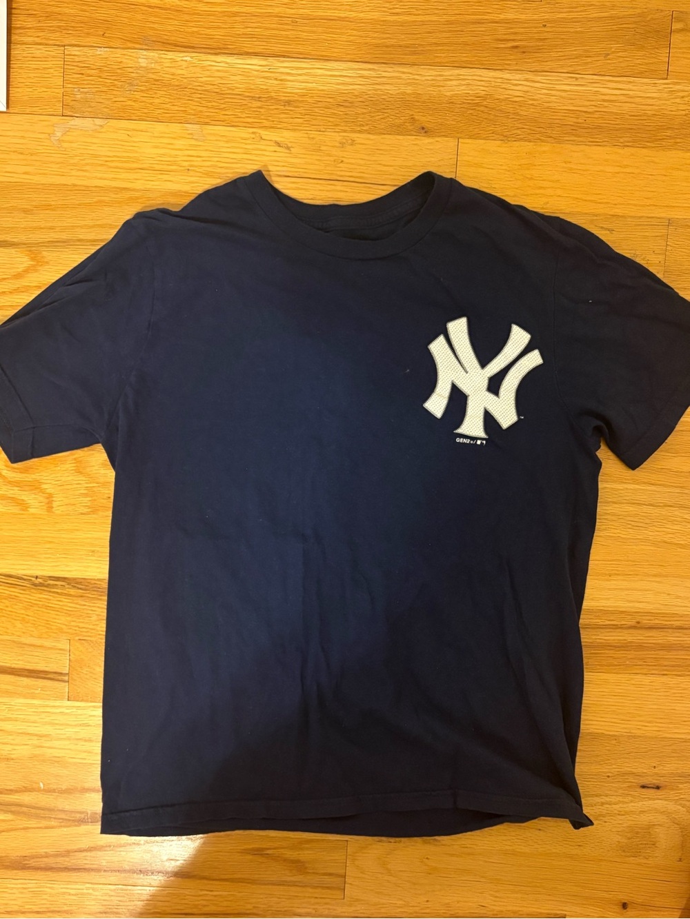 MLB baseball New York Yankees logo short sleeve tshirt